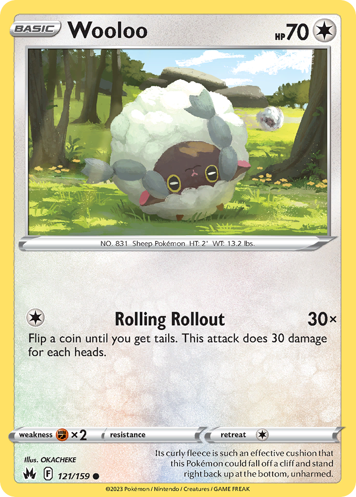 Crown Zenith Wooloo #121/159
