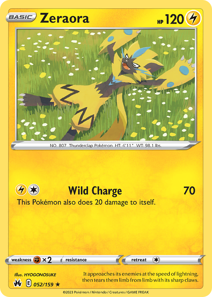 Crown Zenith Zeraora #52/159