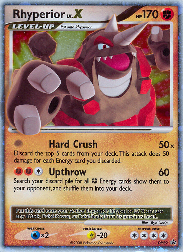 DP Black Star Promo Rhyperior LV.X #29