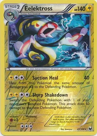 Dark Explorers Eelektross #47/108 reverse holo