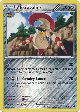 Dark Explorers Escavalier #74/108 reverse holo
