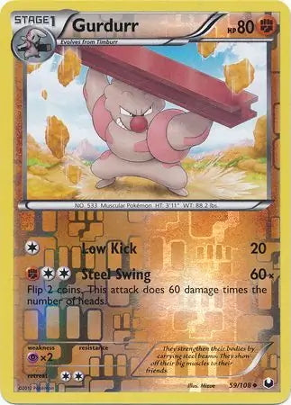 Dark Explorers Gurdurr #59/108 reverse holo