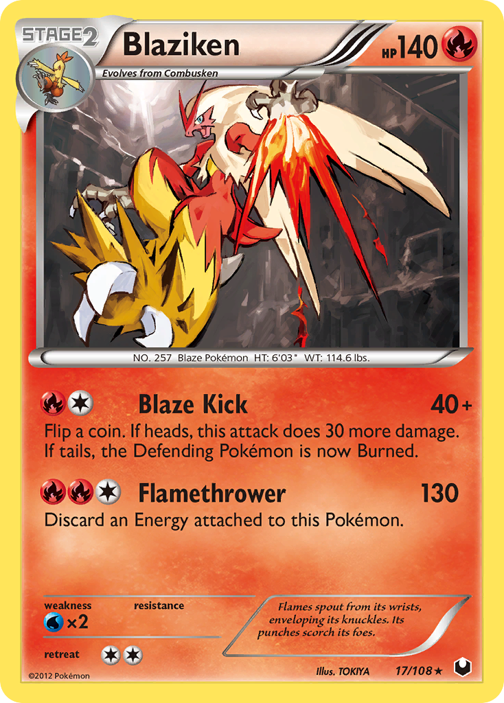 Dark Explorers Holo Blaziken #17/108