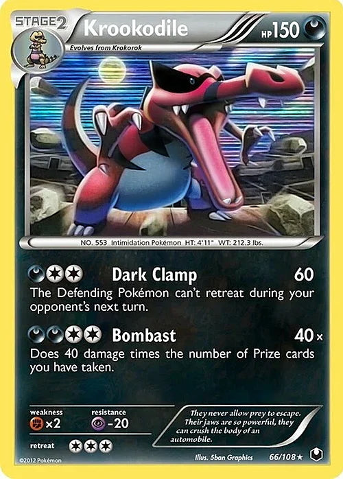 Dark Explorers Holo Krookodile #66/108