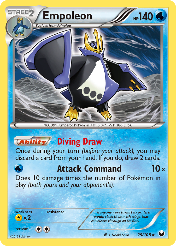 Dark Explorers Non - Holo Empoleon #29/108
