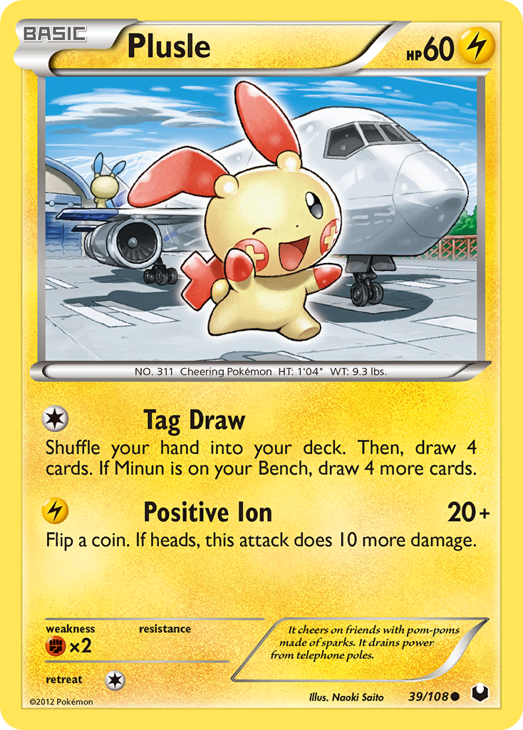 Dark Explorers Plusle #39/108