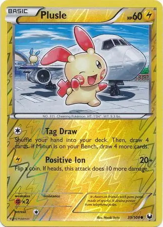 Dark Explorers Plusle #39/108 reverse holo