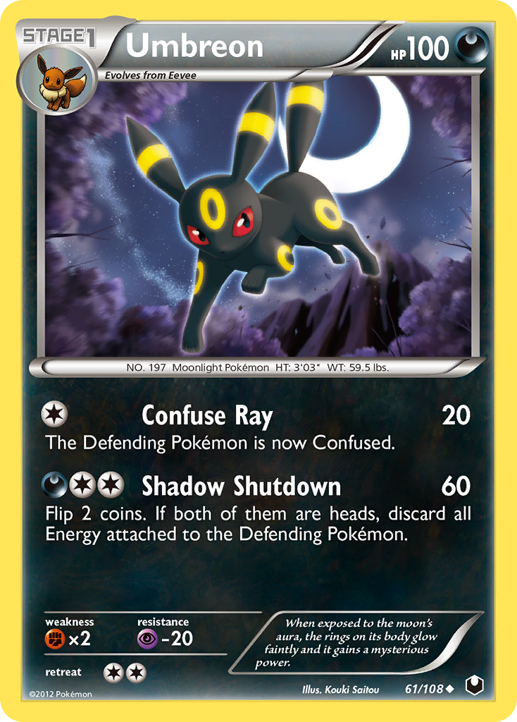 Dark Explorers Umbreon #61/108