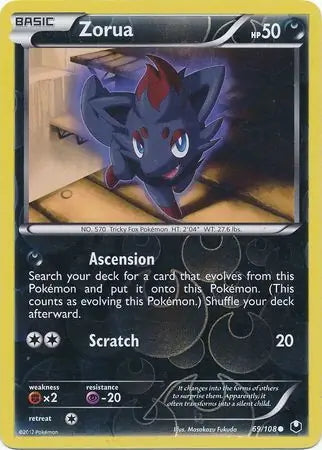 Dark Explorers Zorua #69/108 reverse holo