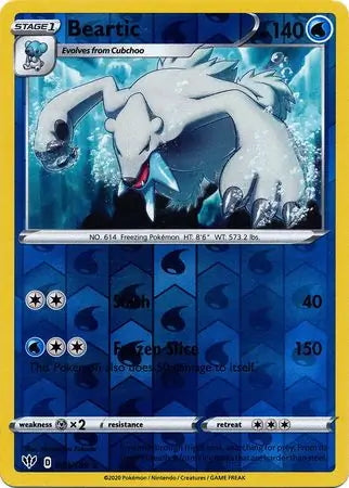Darkness Ablaze Beartic #49/189 reverse holo
