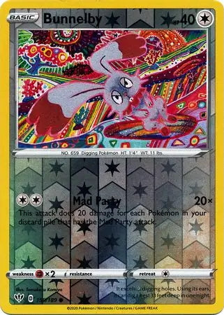 Darkness Ablaze Bunnelby #150/189 reverse holo
