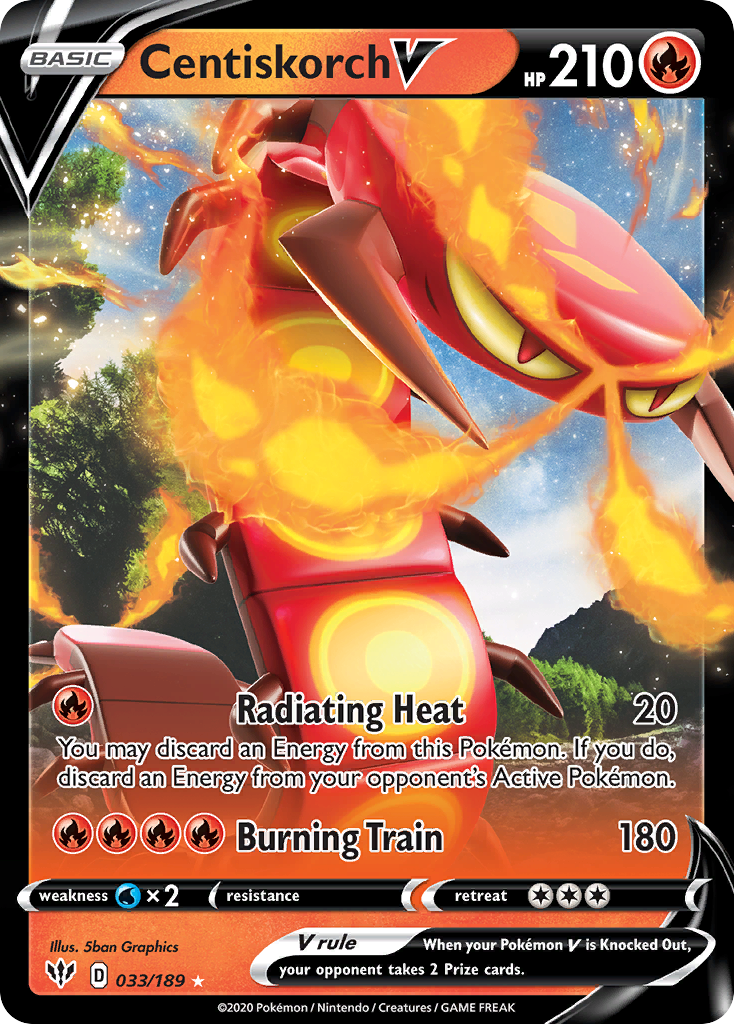Darkness Ablaze Centiskorch V #33/189
