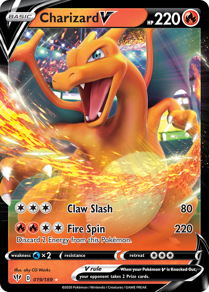 Darkness Ablaze Charizard V #19/189