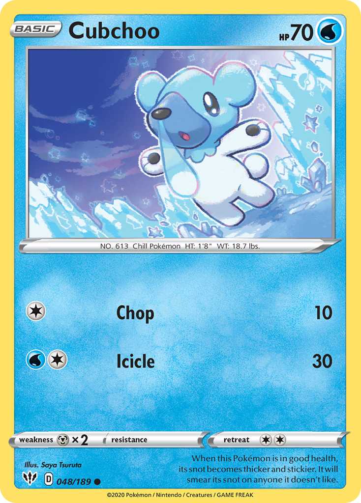 Darkness Ablaze Cubchoo #48/189