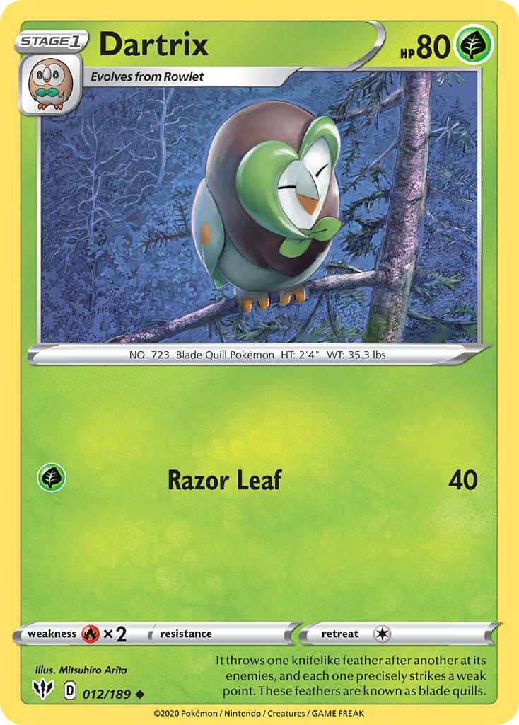 Darkness Ablaze Dartrix #12/189