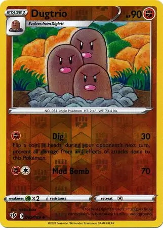 Darkness Ablaze Dugtrio #85/189 reverse holo