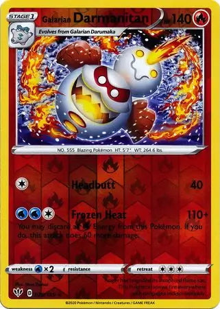 Darkness Ablaze Galarian Darmanitan #28/189 reverse holo