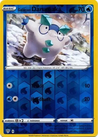 Darkness Ablaze Galarian Darumaka #43/189 reverse holo