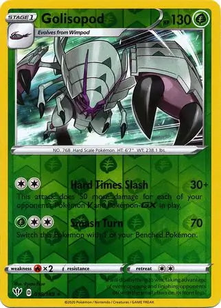 Darkness Ablaze Golisopod #18/189 reverse holo