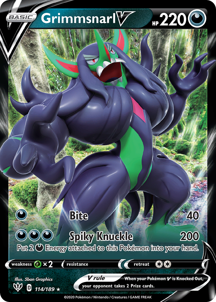 Darkness Ablaze Grimmsnarl V #114/189