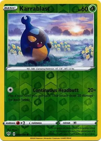 Darkness Ablaze Karrablast #8/189 reverse holo