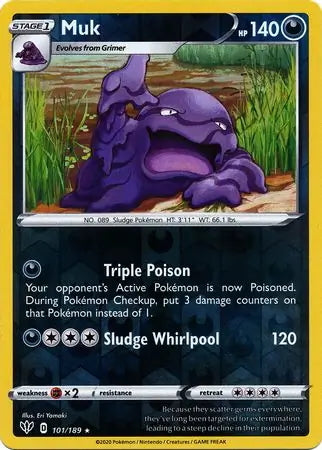 Darkness Ablaze Muk #101/189 reverse holo