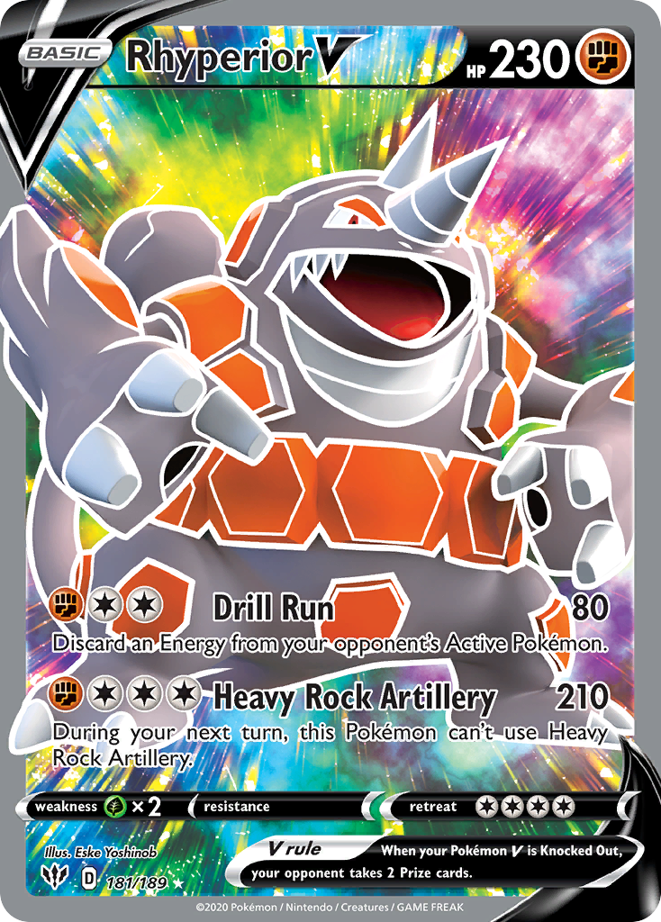Darkness Ablaze Rhyperior V #181/189