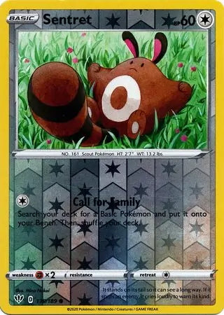 Darkness Ablaze Sentret #135/189 reverse holo