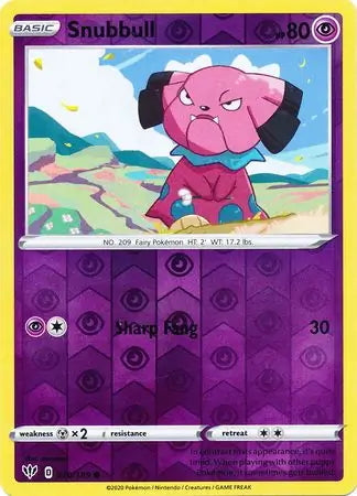 Darkness Ablaze Snubbull #70/189 reverse holo