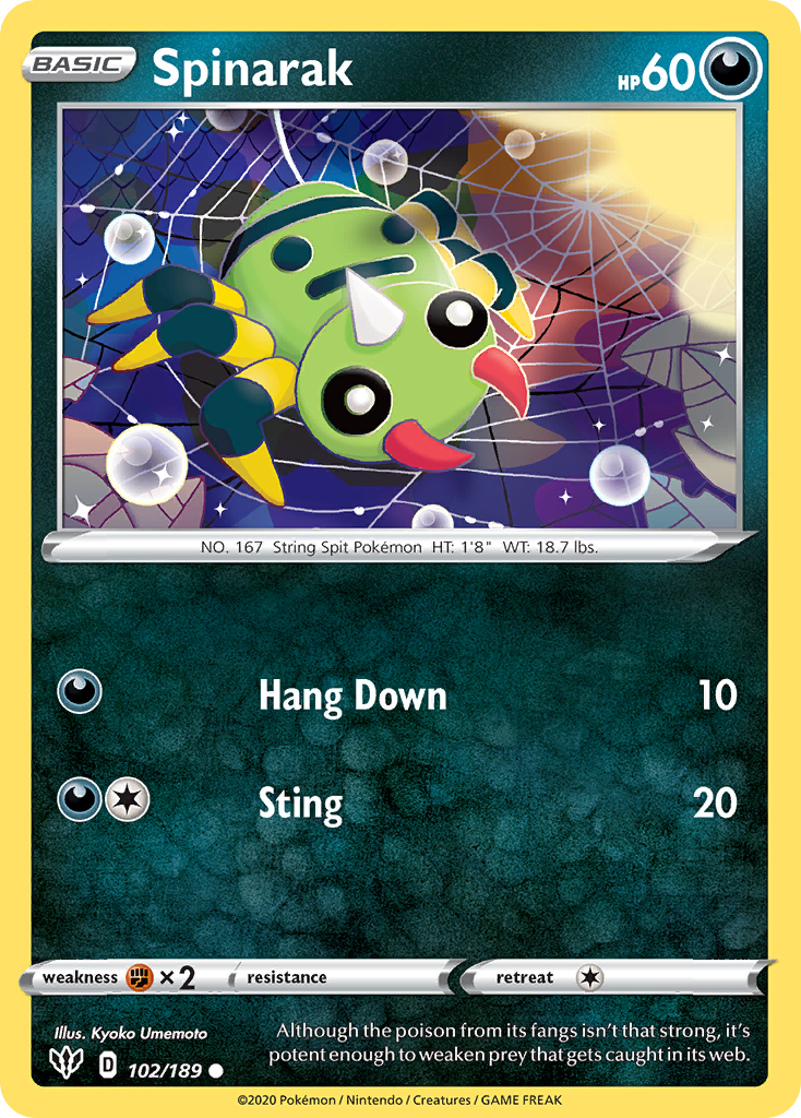 Darkness Ablaze Spinarak #102/189