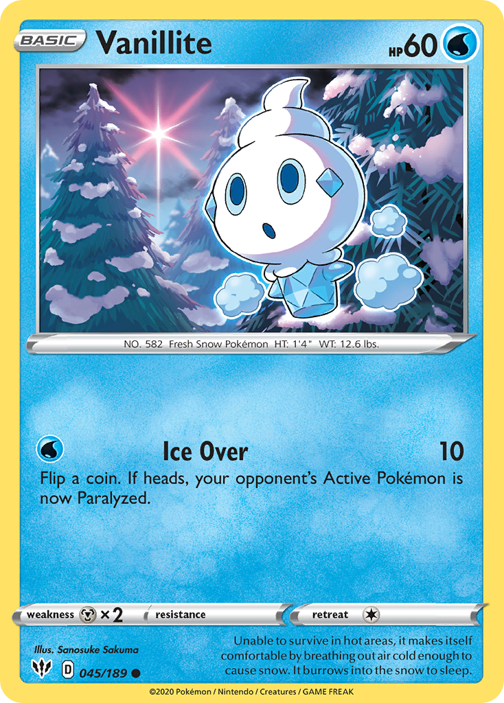 Darkness Ablaze Vanillite #45/189