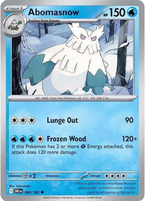 Destined Rivals Abomasnow #60/182