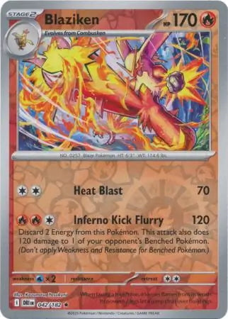Destined Rivals Blaziken #42/182 reverse holo