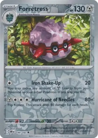 Destined Rivals Forretress #140/182 reverse holo