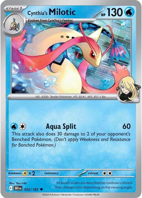 Destined Rivals Holo Cynthia's Milotic #53/182