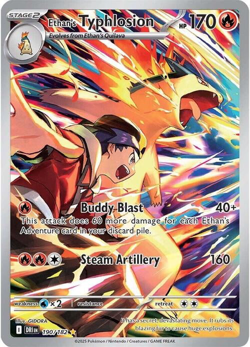 Destined Rivals Holo Ethan's Typhlosion #190/182