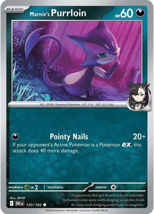 Destined Rivals Marnie's Purrloin #130/182