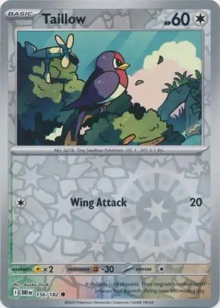 Destined Rivals Taillow #156/182 reverse holo