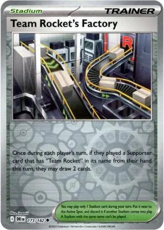 Destined Rivals Team Rocket's Factory #173/182 reverse holo