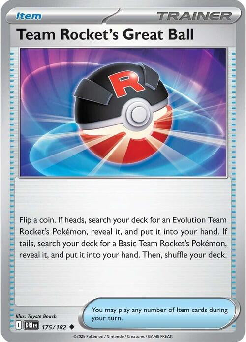 Destined Rivals Team Rocket's Great Ball #175/182