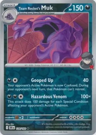 Destined Rivals Team Rocket's Muk #124/182 reverse holo