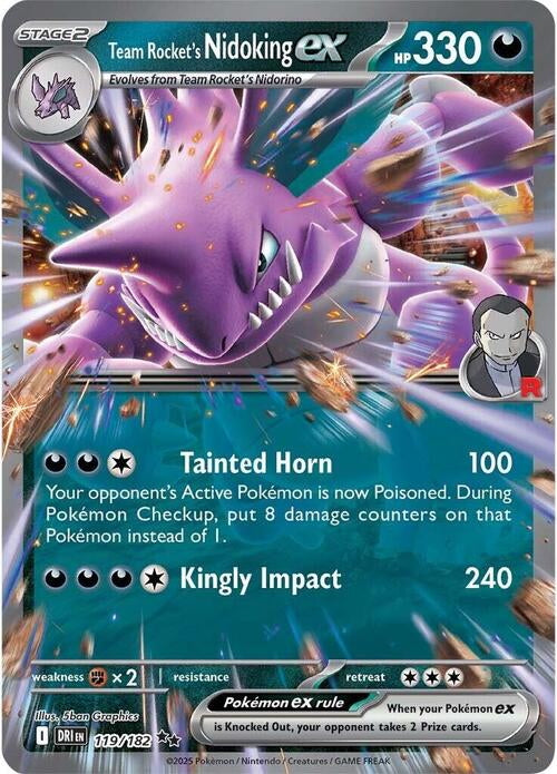 Destined Rivals Team Rocket's Nidoking #119/182