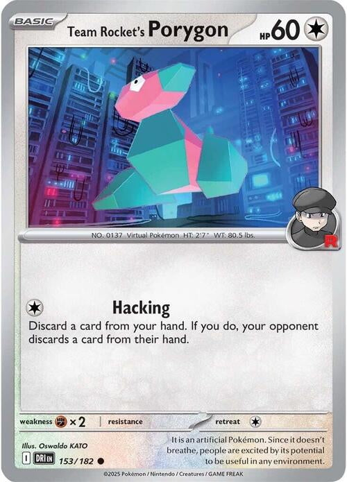 Destined Rivals Team Rocket's Porygon #153/182