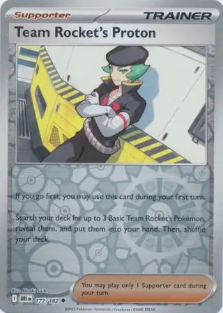 Destined Rivals Team Rocket's Proton #177/182 reverse holo