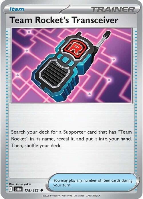 Destined Rivals Team Rocket's Transceiver #178/182