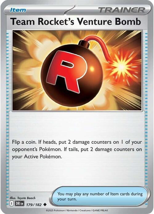 Destined Rivals Team Rocket's Venture Bomb #179/182