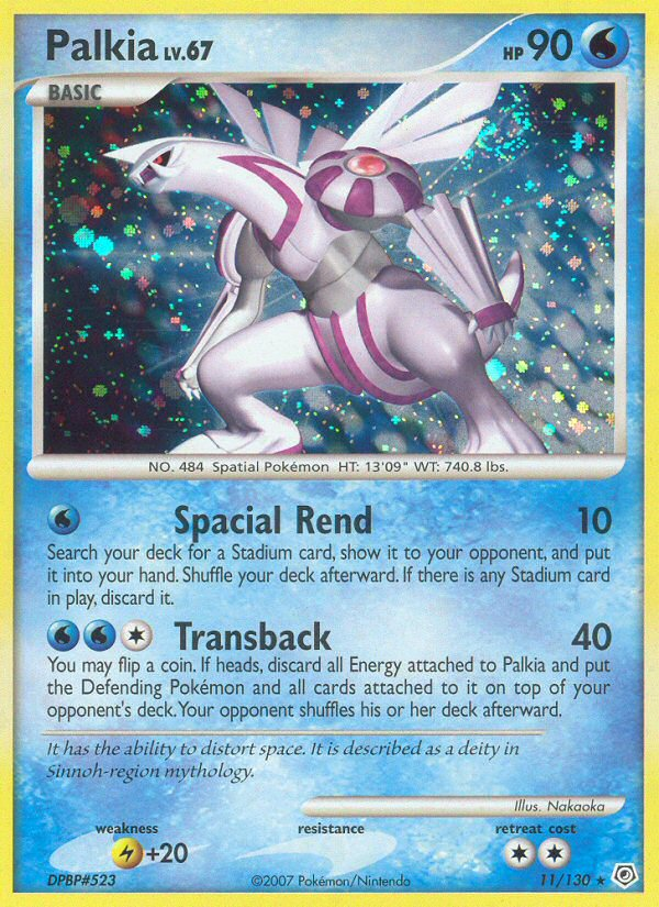 Diamond & Pearl Holo Palkia #11/130