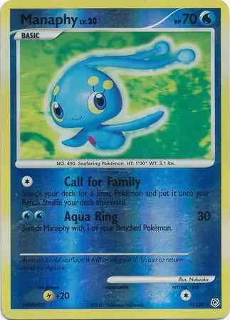 Diamond & Pearl Manaphy #9/130 reverse holo