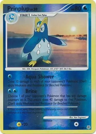 Diamond & Pearl Prinplup #58/130 reverse holo