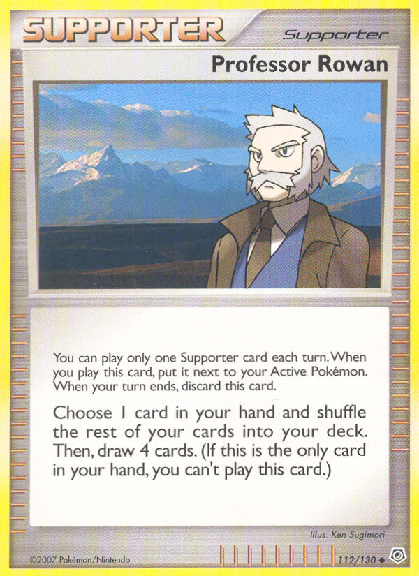 Diamond & Pearl Professor Rowan #112/130